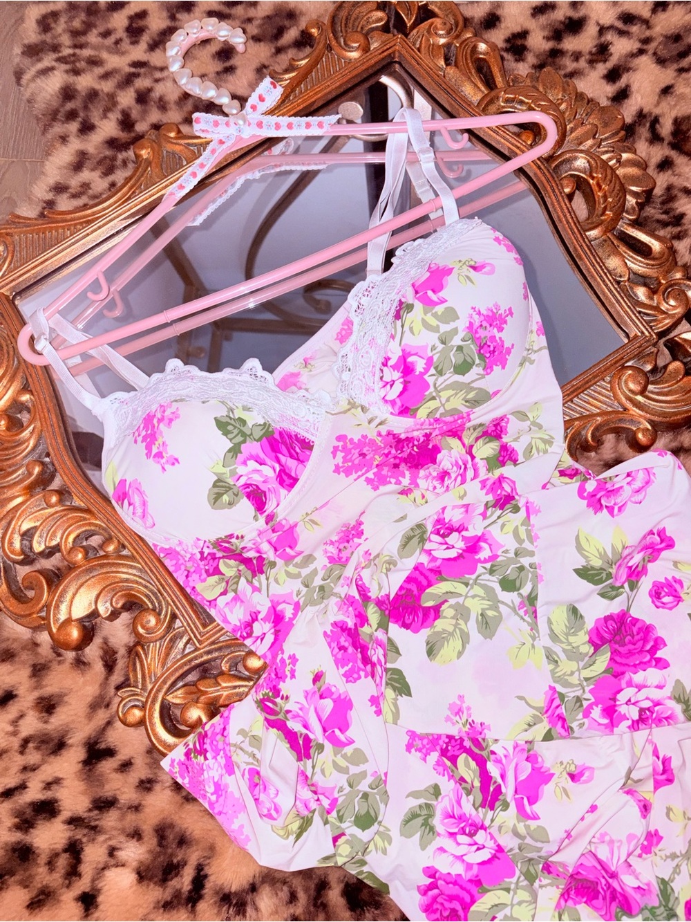 romantic vintage-inspired floral nightgown